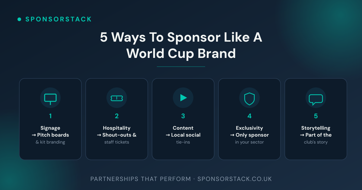 5 Ways Small Businesses Can Sponsor Like a World Cup Brand