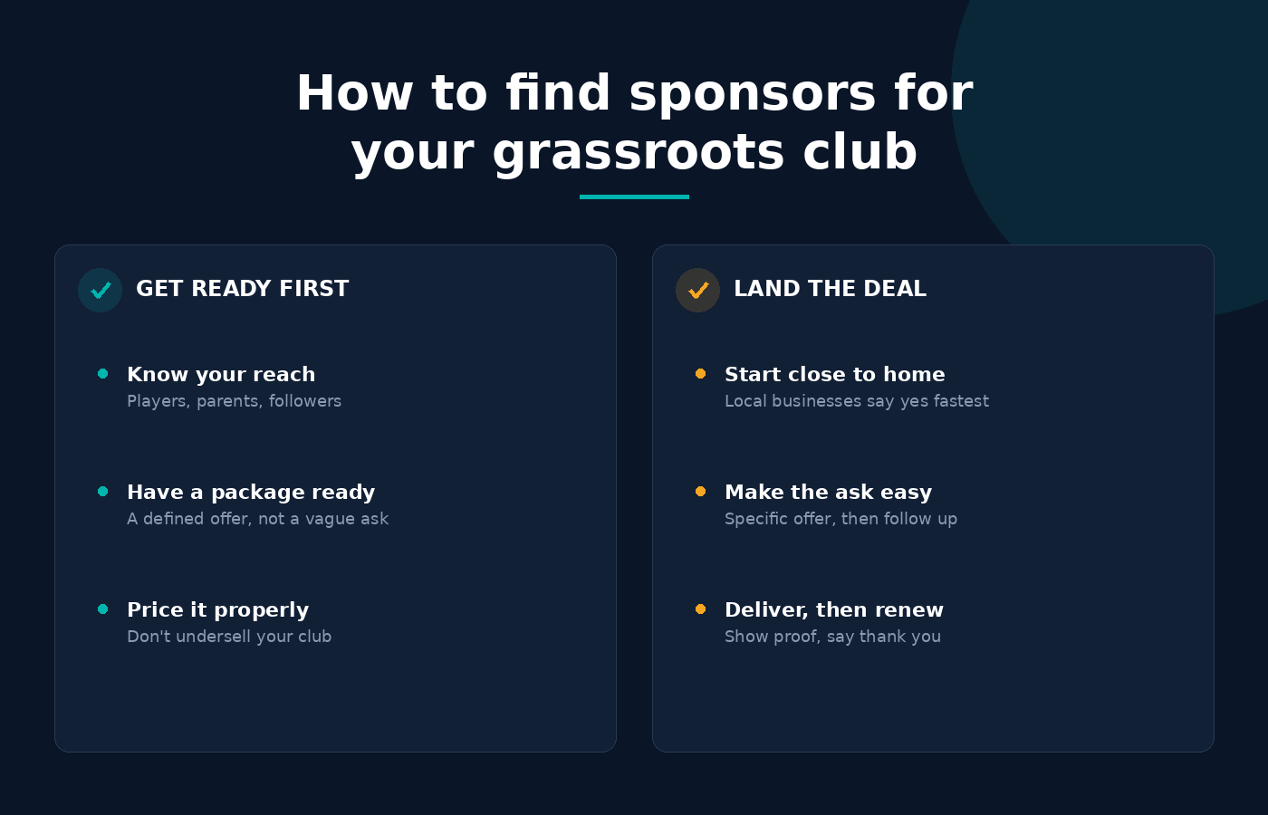 How to Find Sponsors for Your Grassroots Sports Club in 2026